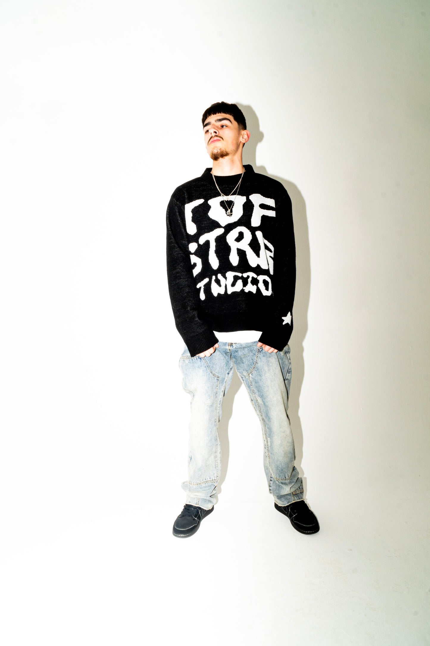 'YOUR WORLD' SWEATER - BLACK